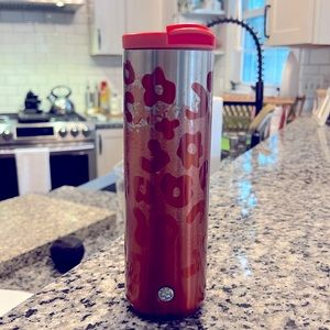 Starbucks red Cheetah insulated tumbler